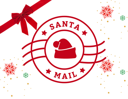 Santa Mail box label