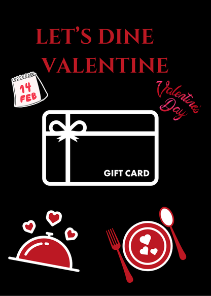 Red/Black Valentine’s Day Gift Card BookDigital