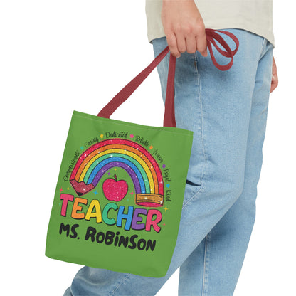 Rainbow Teacher Tote