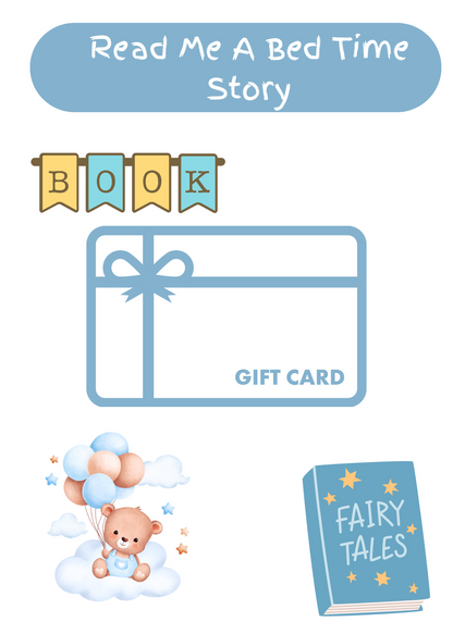 Boy Baby Gift card build-a-book