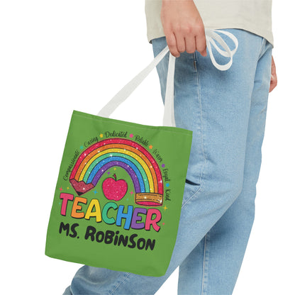 Rainbow Teacher Tote