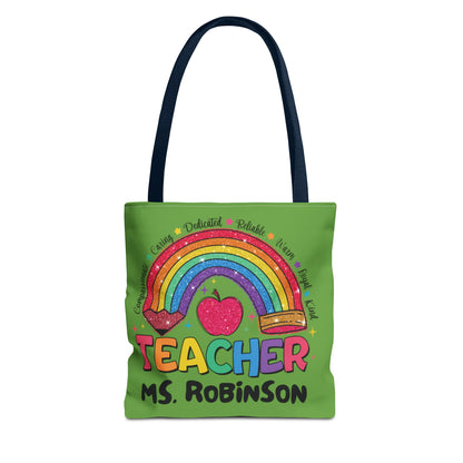 Rainbow Teacher Tote