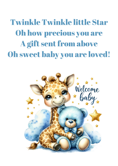 Baby Boy Gift Card Book-Digital