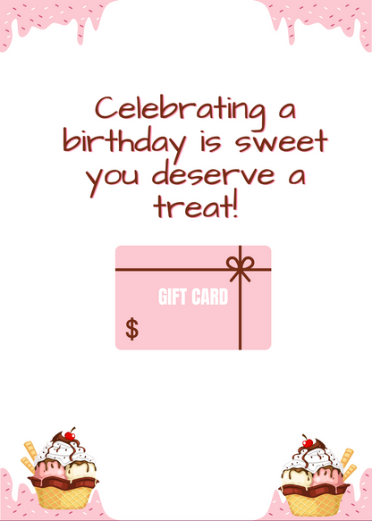 Happy Birthday Gift Card Book- Blue