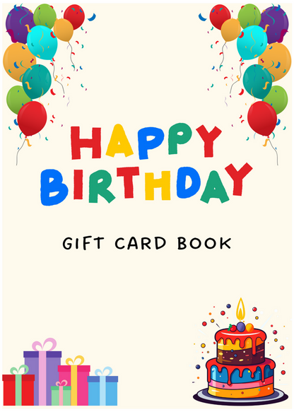 BIRTHDAY GIFT CARD BOOK-BUILD A BOOK TRAD