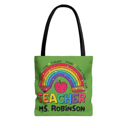 Rainbow Teacher Tote