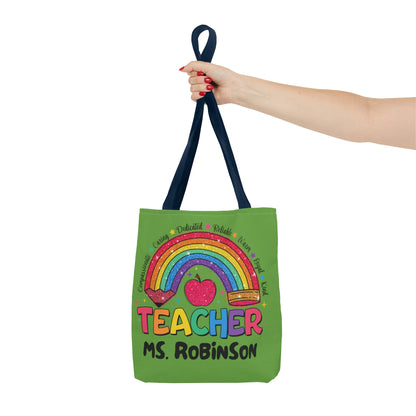 Rainbow Teacher Tote