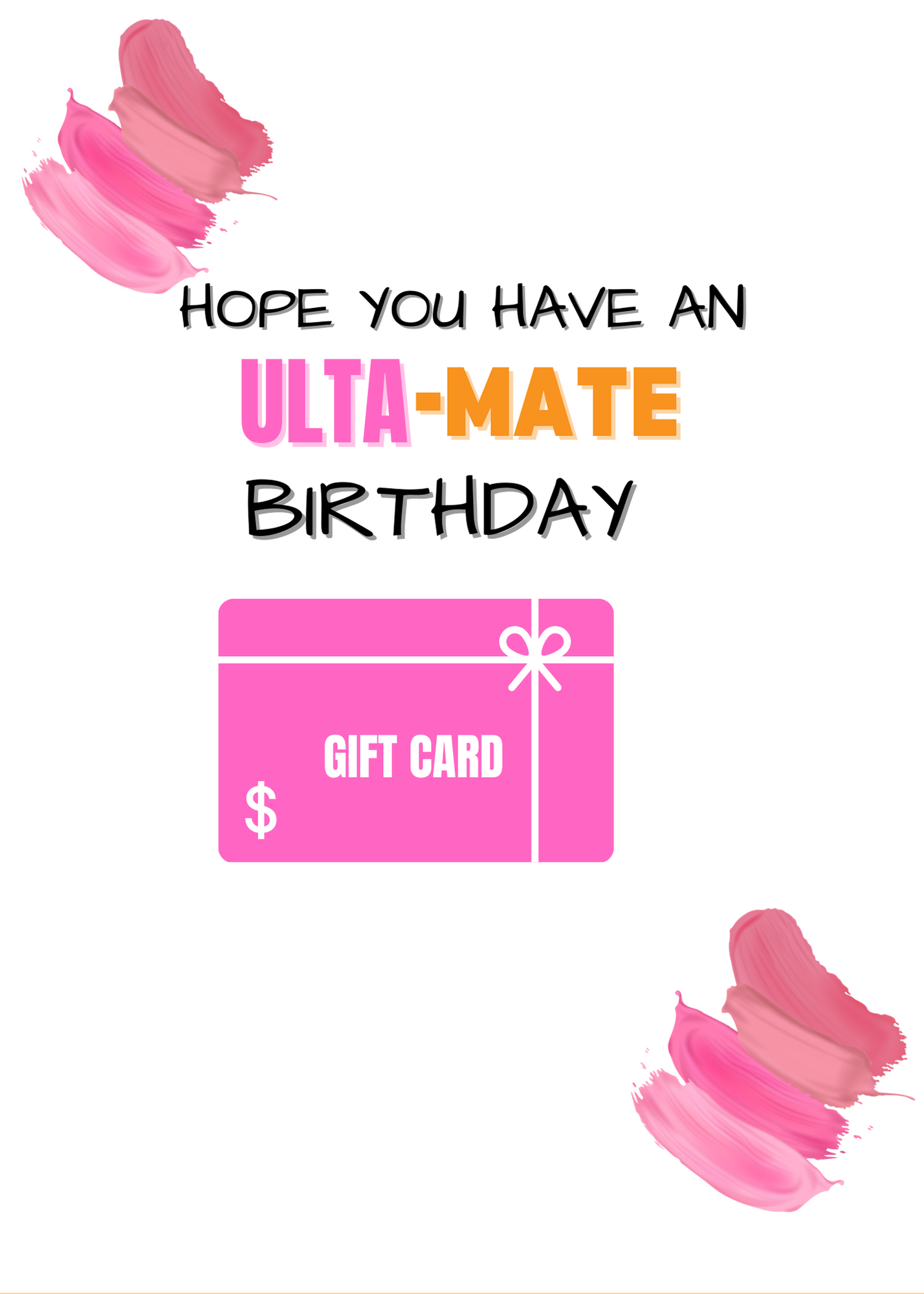 Happy Birthday Gift Card Book- Blue