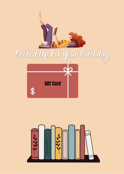 Happy Birthday Gift Card Book- Blue