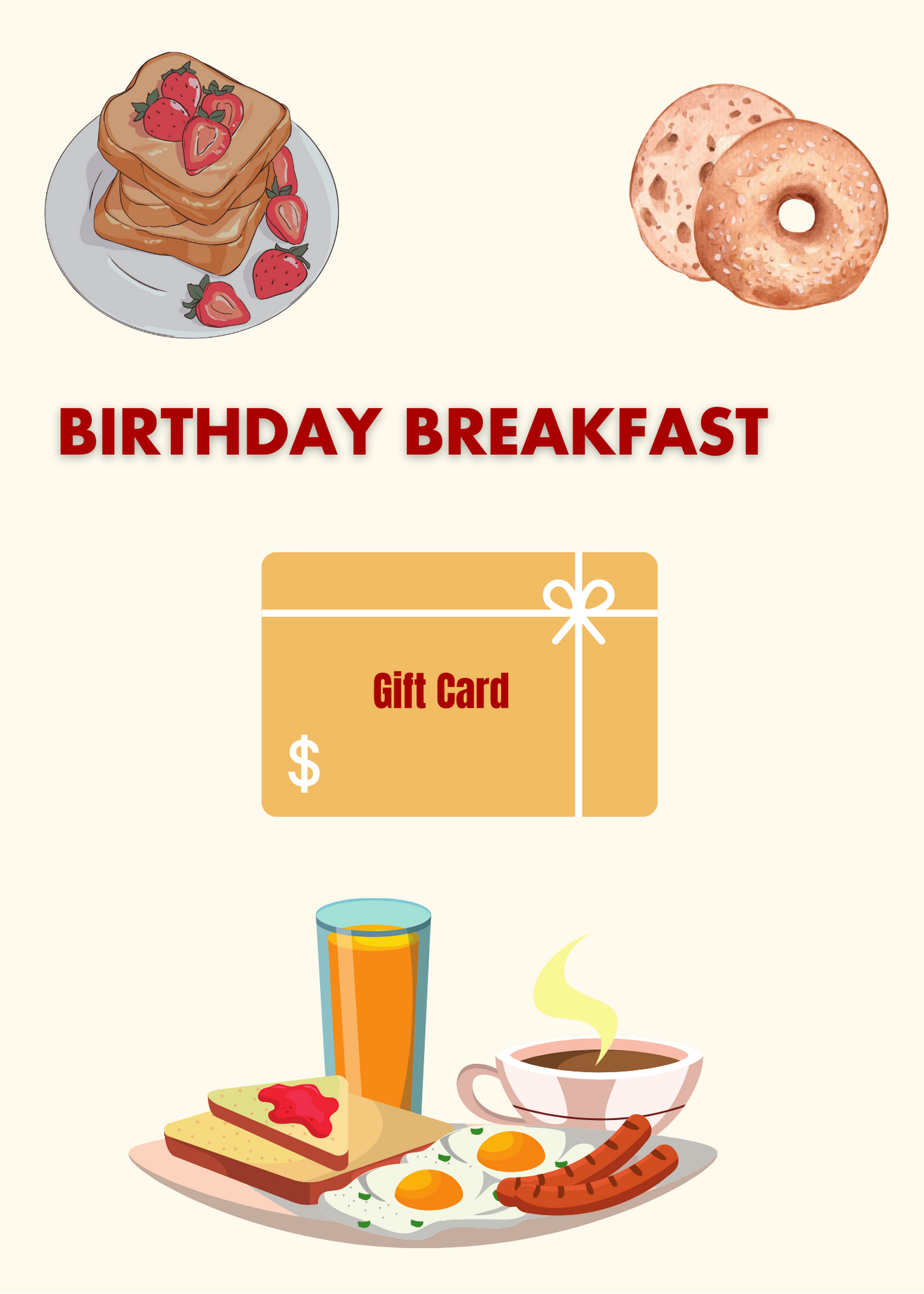 Happy Birthday Gift Card Book- Blue