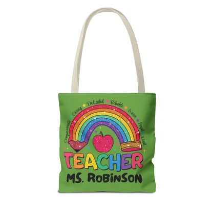 Rainbow Teacher Tote