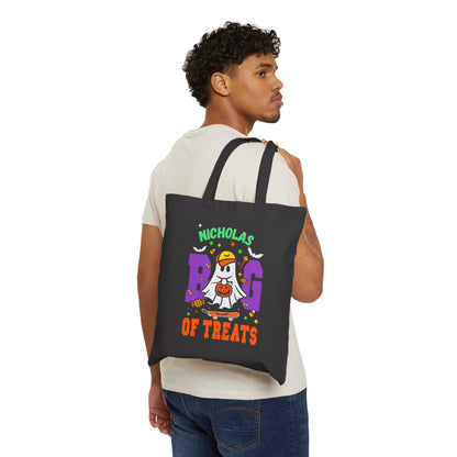 Skate Board Ghost Tote Bag