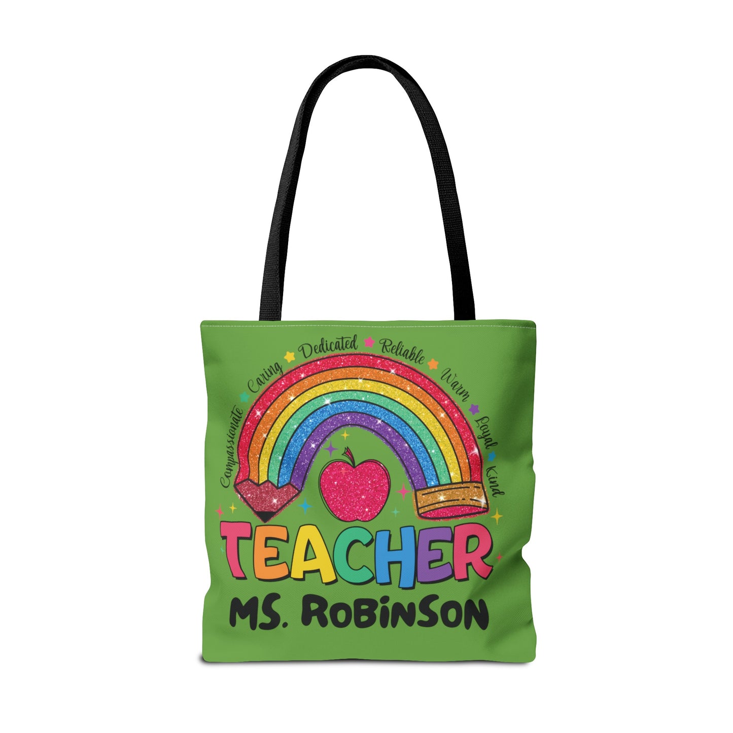 Rainbow Teacher Tote