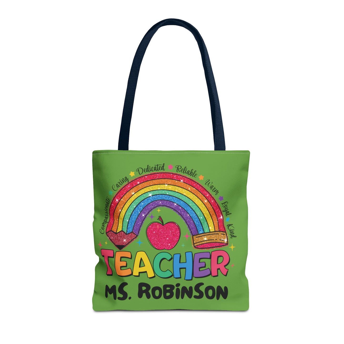 Rainbow Teacher Tote