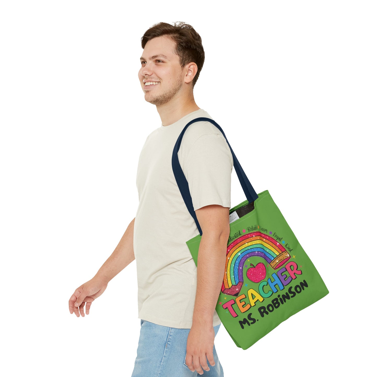 Rainbow Teacher Tote