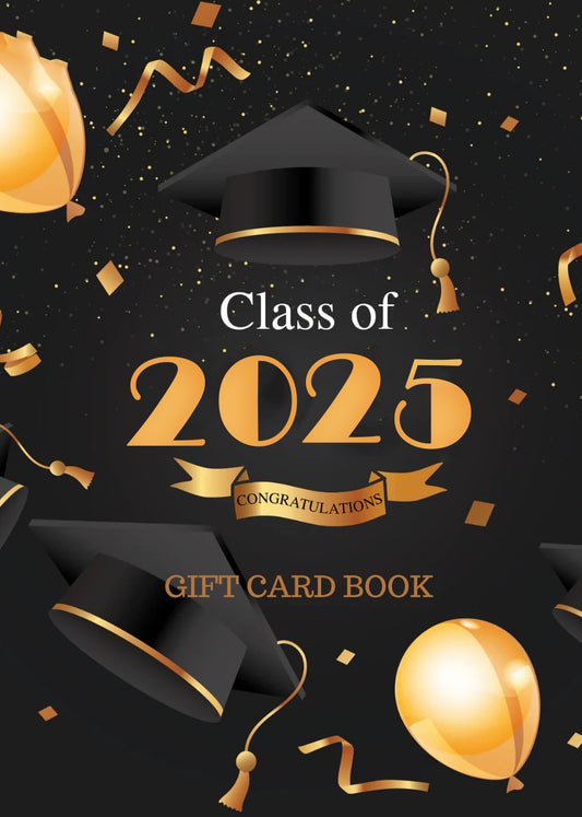 2025 GRADUATION BUILD A GIFT CARD BOOK