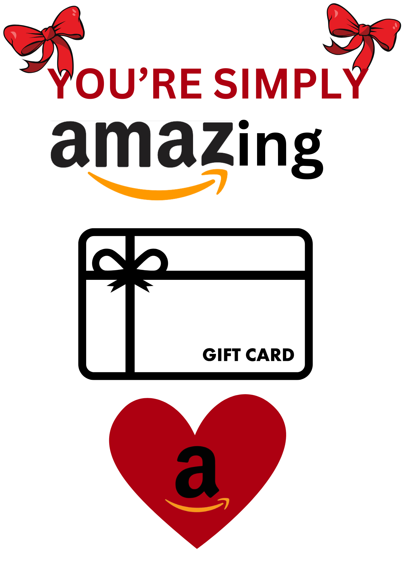 Red/Black Valentine’s Day Gift Card BookDigital