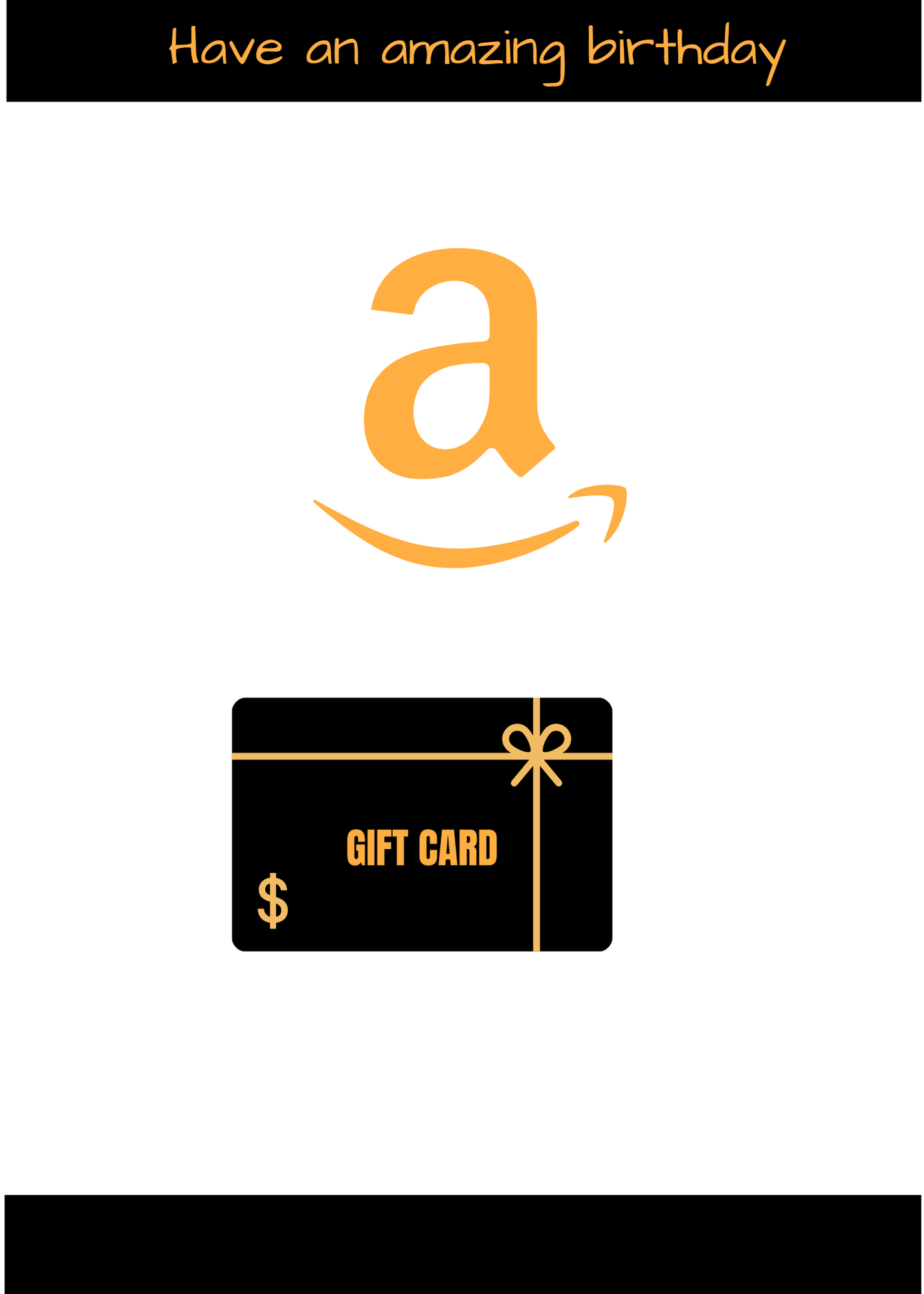 Happy Birthday Gift Card Book- Blue