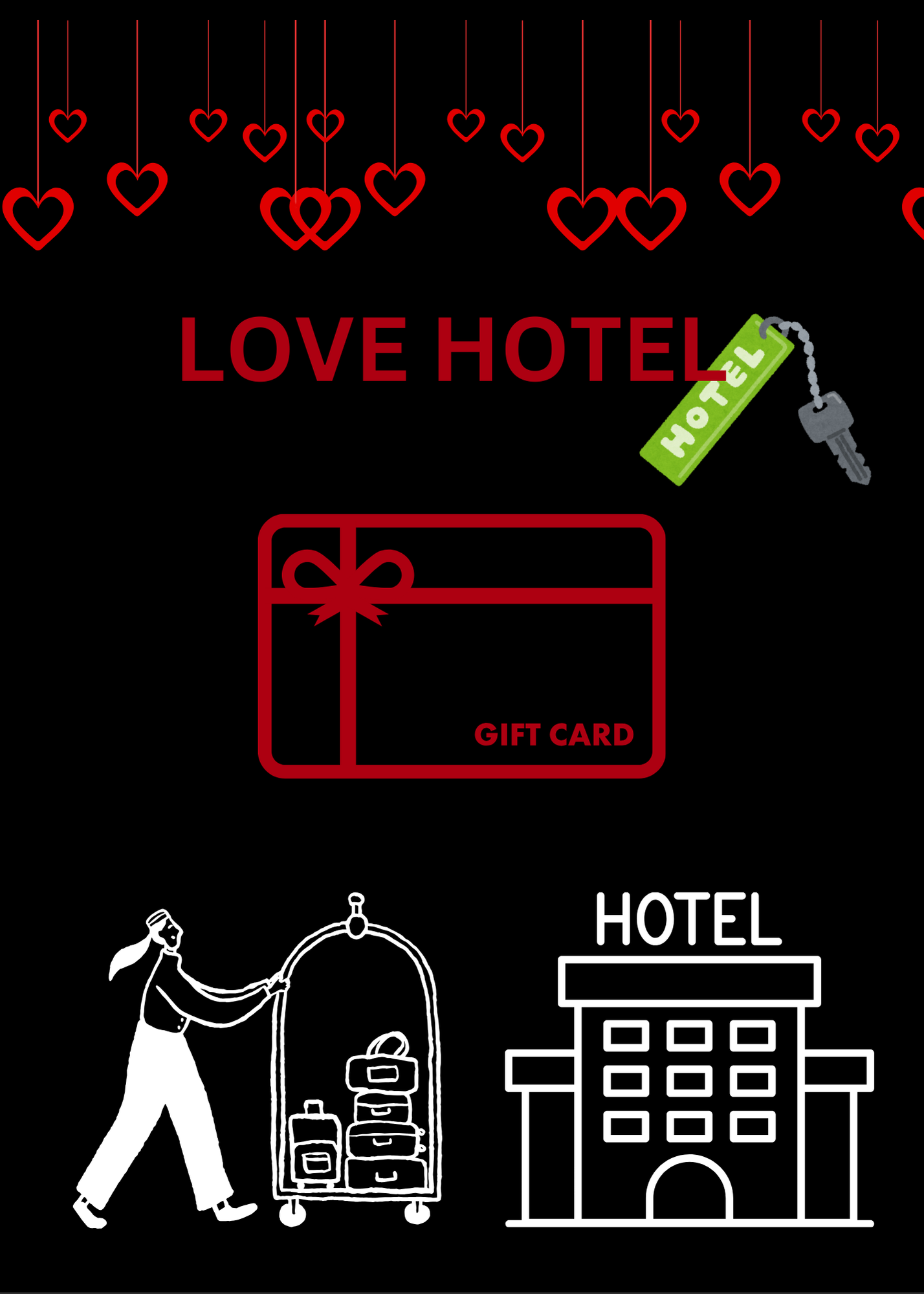 Red/Black Valentine’s Day Gift Card BookDigital