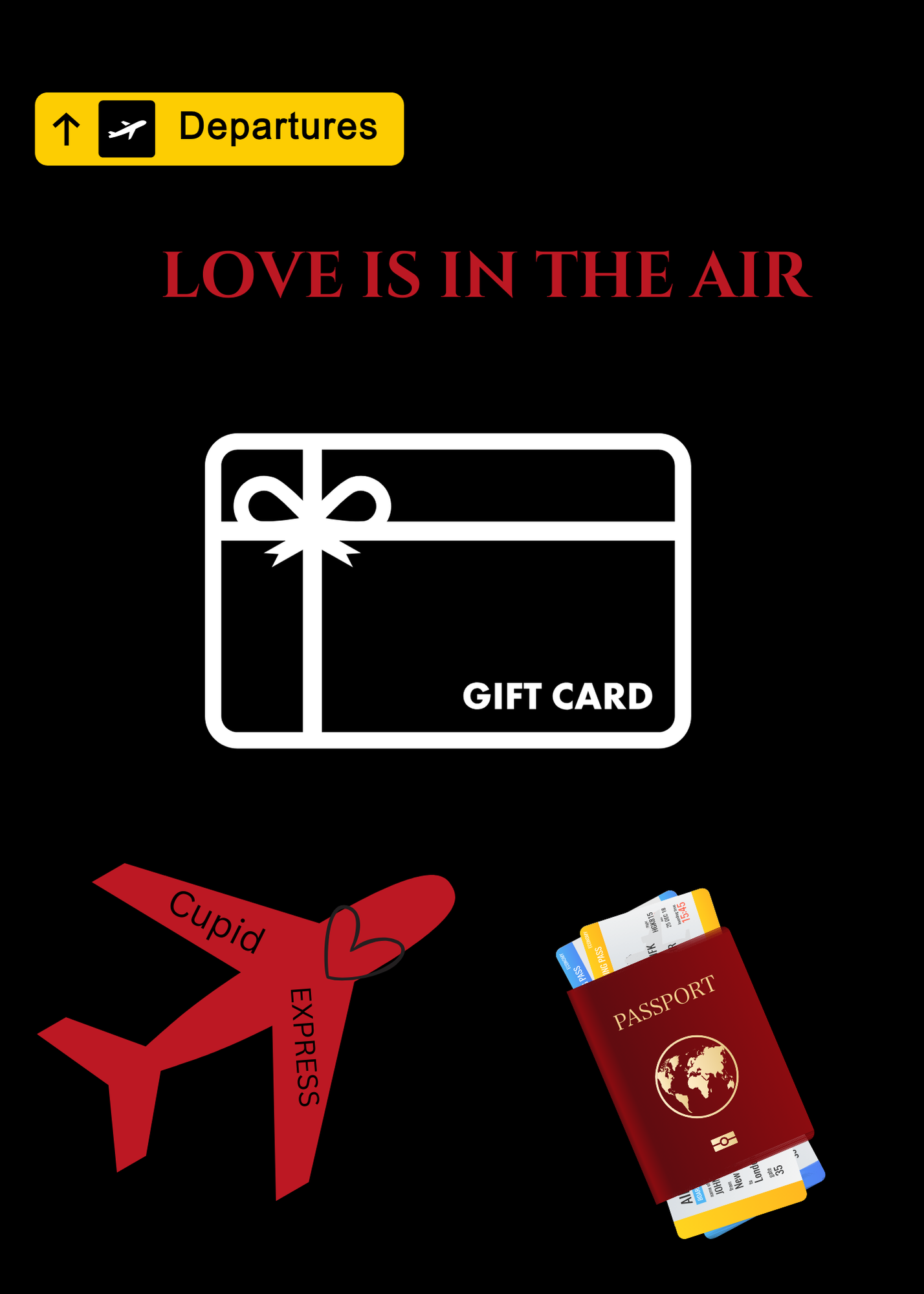 Red/Black Valentine’s Day Gift Card BookDigital