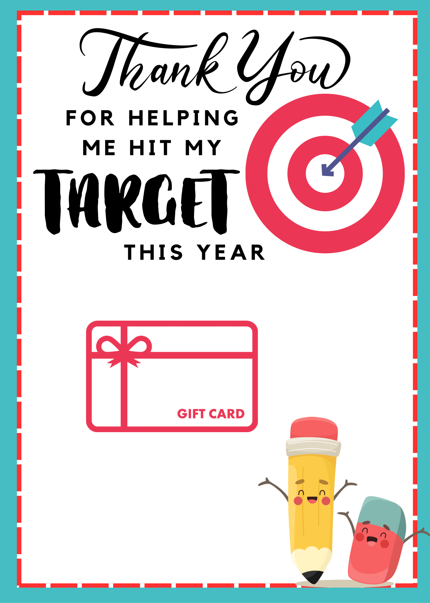 Teacher Gift Card Pack