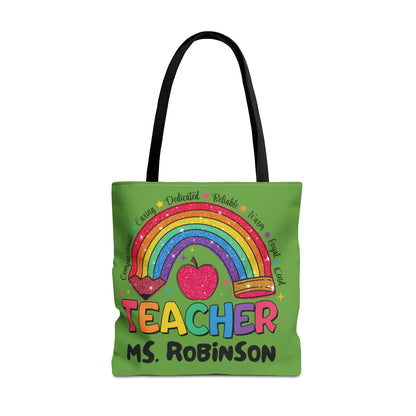 Rainbow Teacher Tote