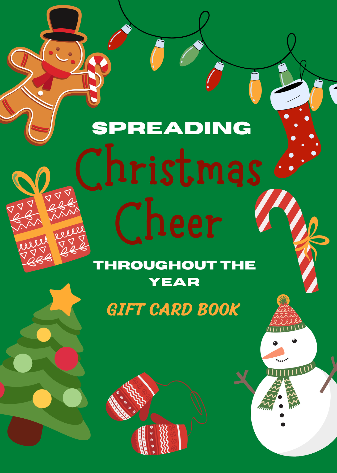 CHRISTMAS GIFT CARD BOOK-TRADITIONAL DIGITAL