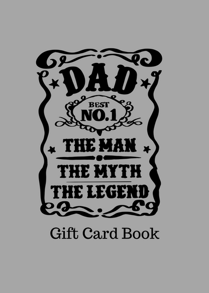 Fathers Day Buildable Gift Card Book