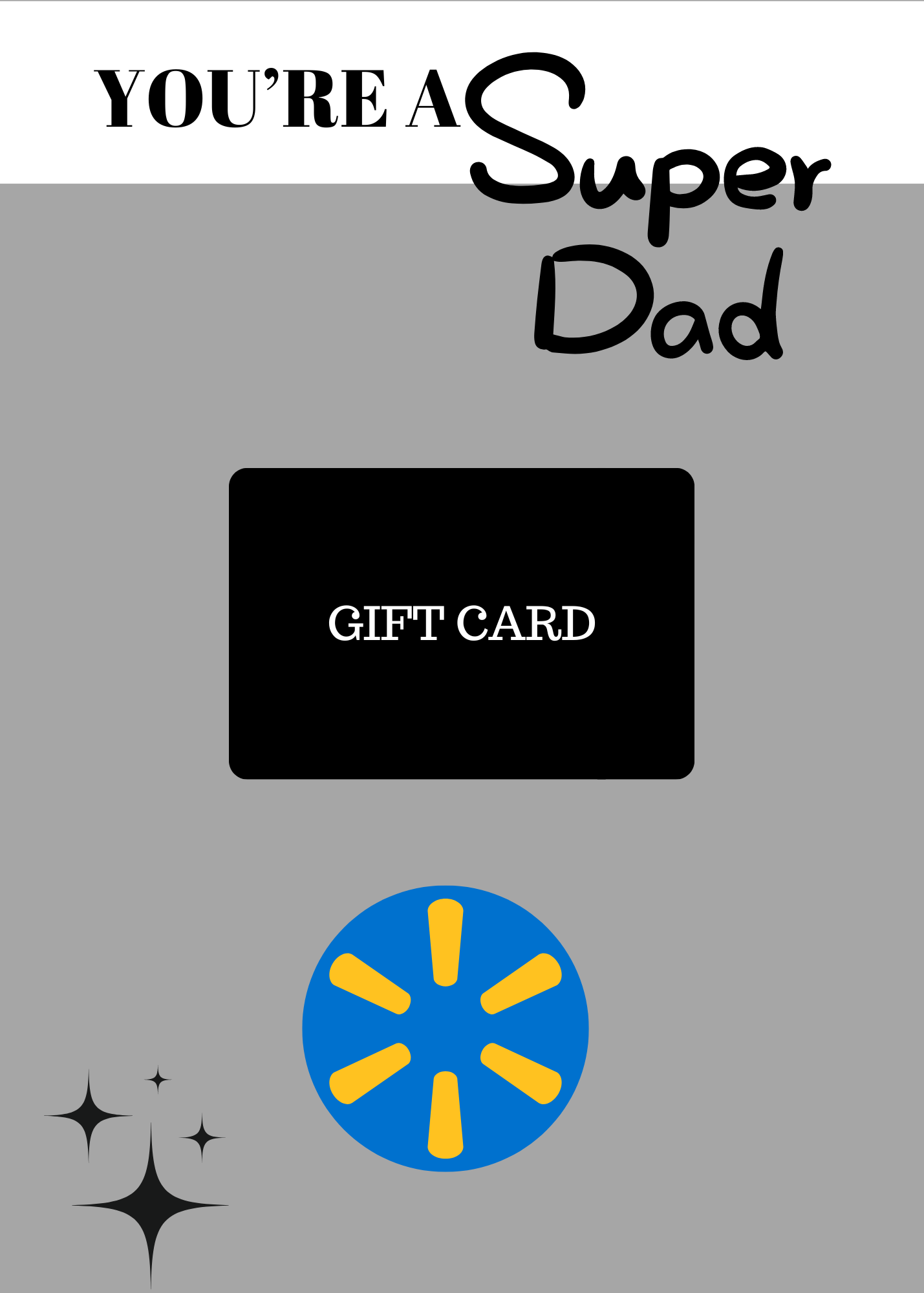 Fathers Day Buildable Gift Card Book