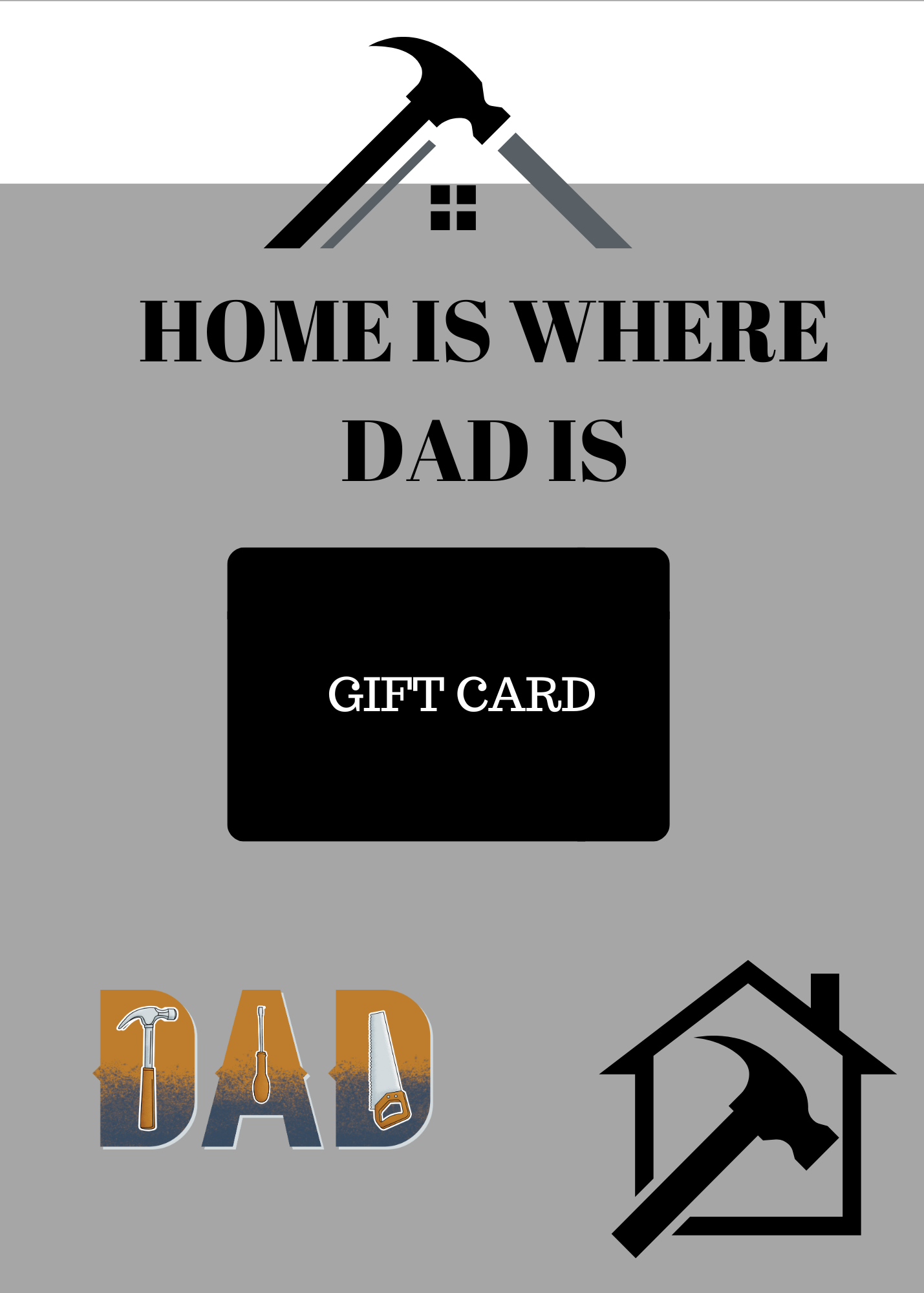 Fathers Day Buildable Gift Card Book