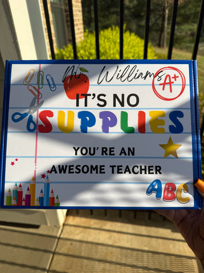 Teacher Appreciation Box-empty