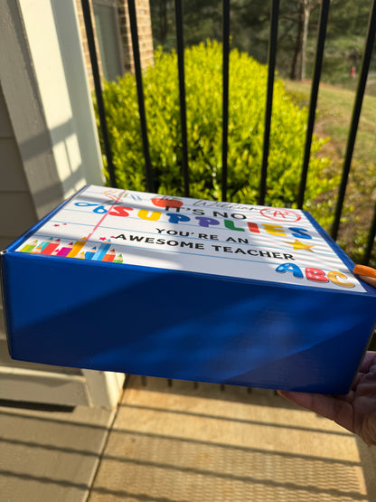 Teacher Appreciation Box-empty