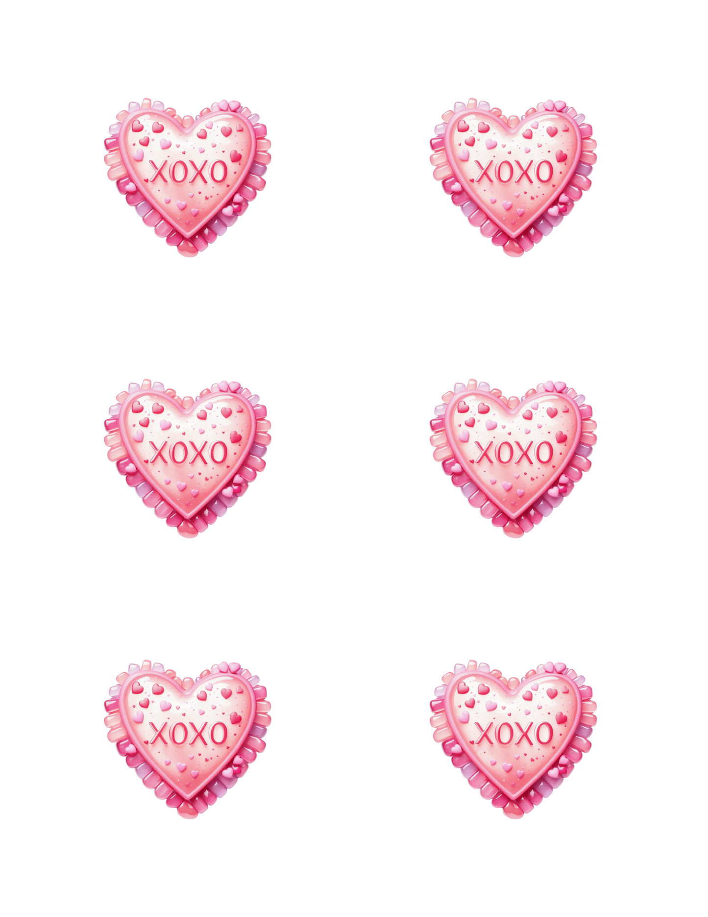 XOXO HEART DIGITAL STICKER