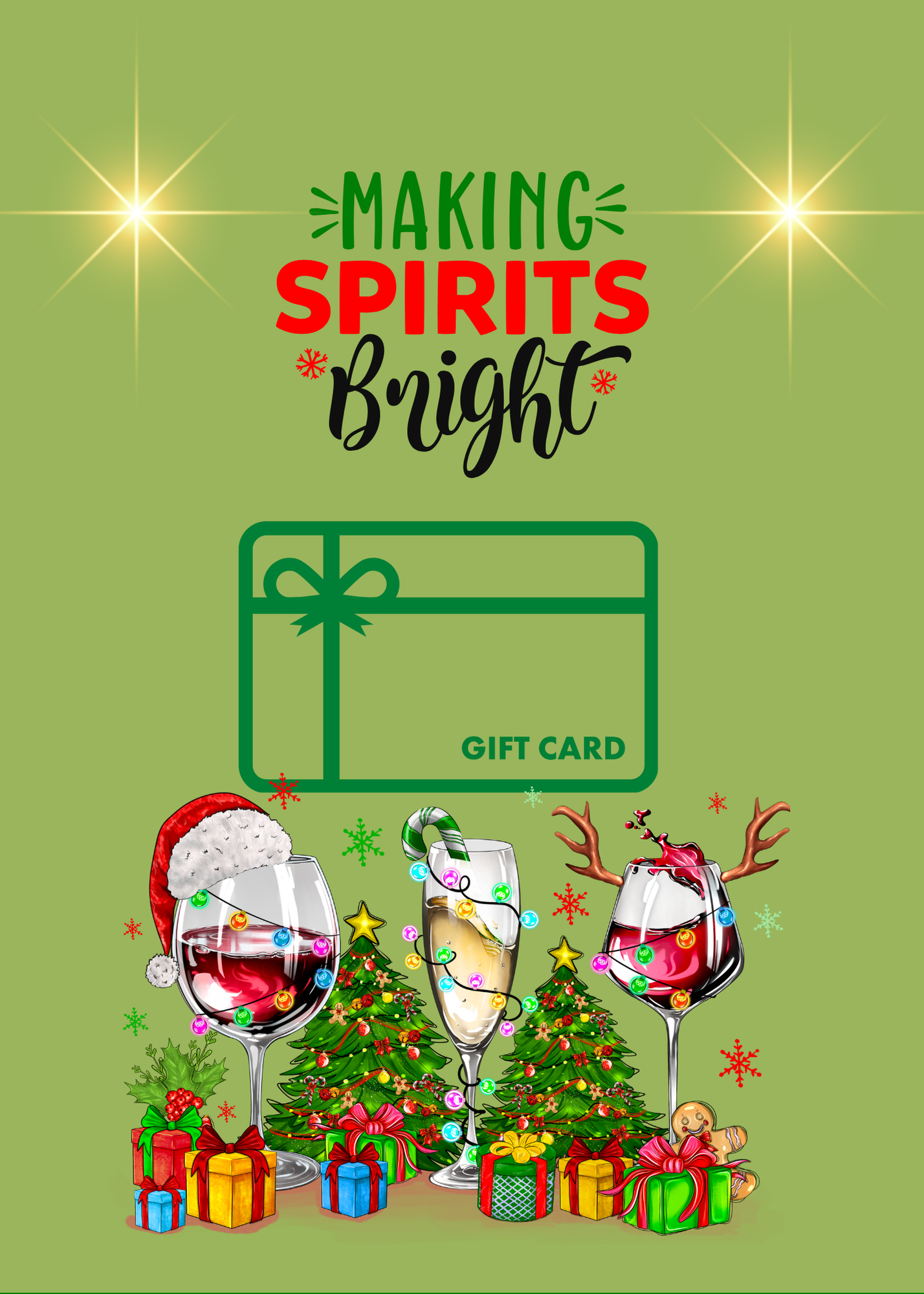 CHRISTMAS GIFT CARD BOOK-TRADITIONAL DIGITAL