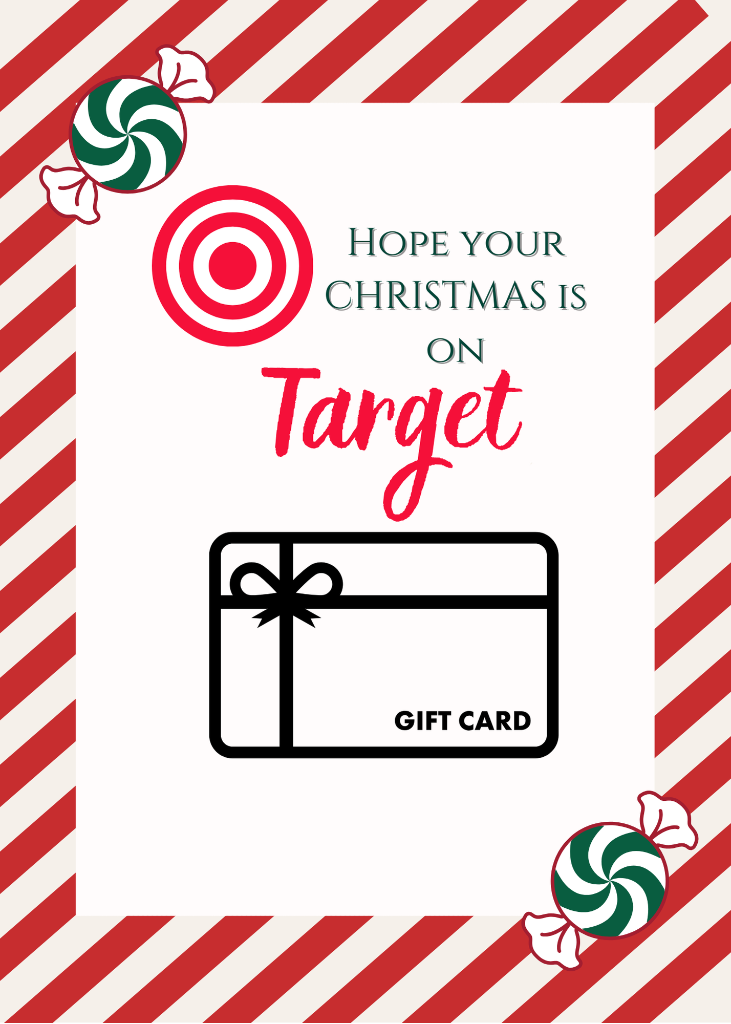 CHRISTMAS GIFT CARD BOOK-TRADITIONAL DIGITAL