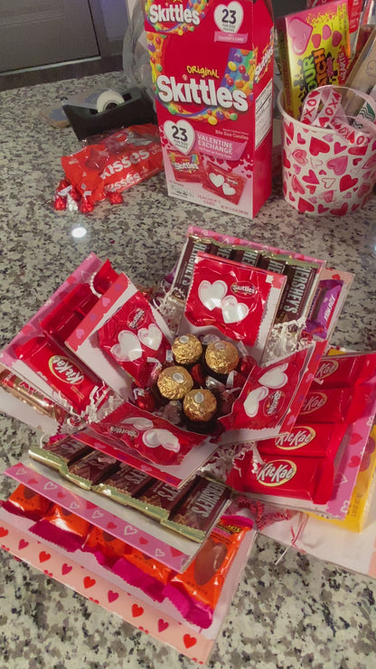 Valentine’s Day Explosion Box-filled